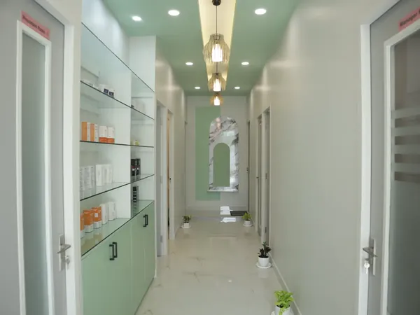 Corridor to Treatment Rooms — Lavanayam Skin, Hair and Laser Clinic, Gaur City 2